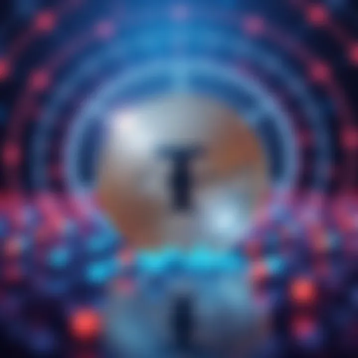 A digital representation of Tether USDT with a backdrop of regulatory symbols, highlighting the impact of the GENIUS Act on cryptocurrency transactions.