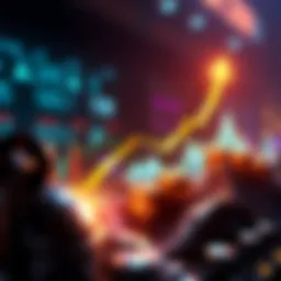 A visual representation of Titcoin's market cap growth with an upward arrow indicating potential increase