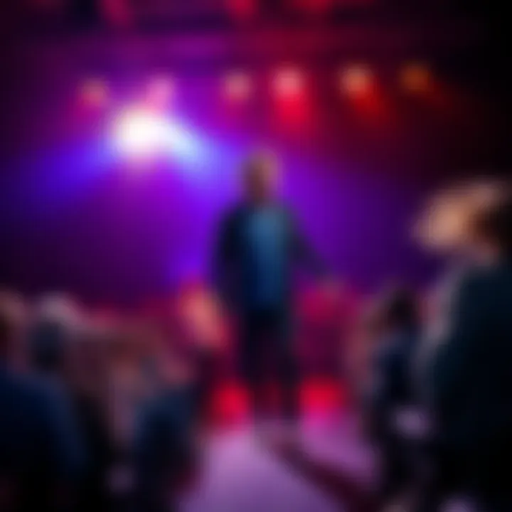 Comedian TJ Miller leaves the stage at the Bitcoin Treasury Unconference, surprising the audience.