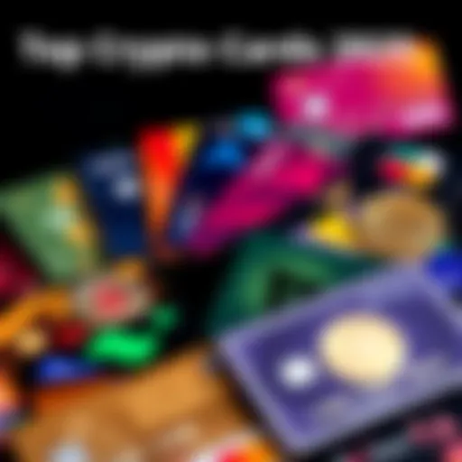 A selection of colorful crypto cards showcasing various cashback and reward options, emphasizing their benefits for users.