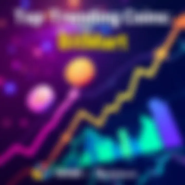 A graphic showing the top trending cryptocurrencies: $SL, $WFI, $BNBTIGER, and $BNB with rising arrows and market charts.