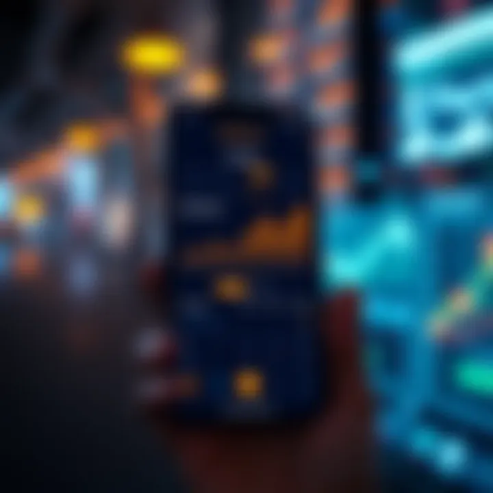 A smartphone screen displaying the Exodus cryptocurrency app with highlighted unrealized profits chart.