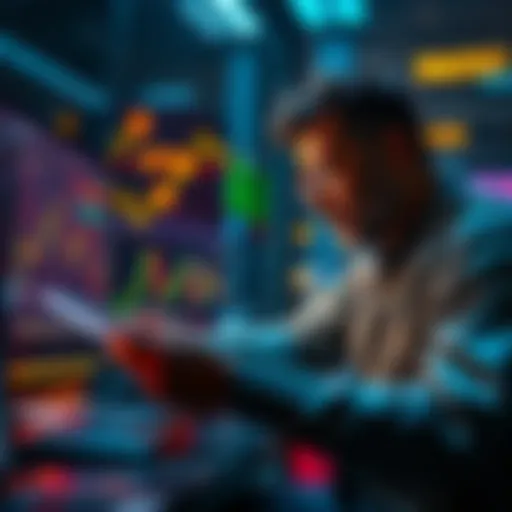 A trader analyzing charts and transactions to secure a $10k airdrop using small orders to minimize slippage