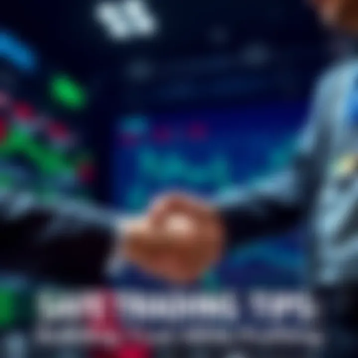 A trader shaking hands with a client, symbolizing trust in financial dealings.