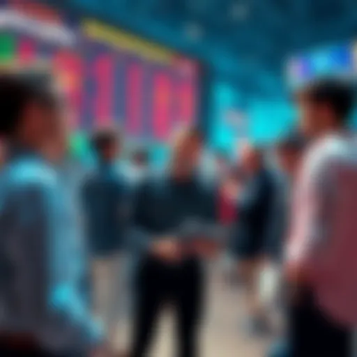 A group of traders is gathered, sharing ideas about better trading platforms after leaving Coinbase.