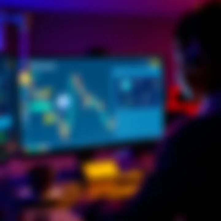 A person using a computer to transfer crypto and NFTs from a Metamask wallet, showing digital currency icons and a wallet interface on the screen.