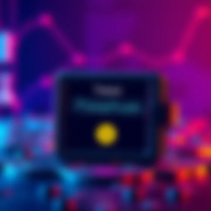 A Trezor wallet displaying a secure passphrase input on its screen, symbolizing enhanced security for crypto storage.