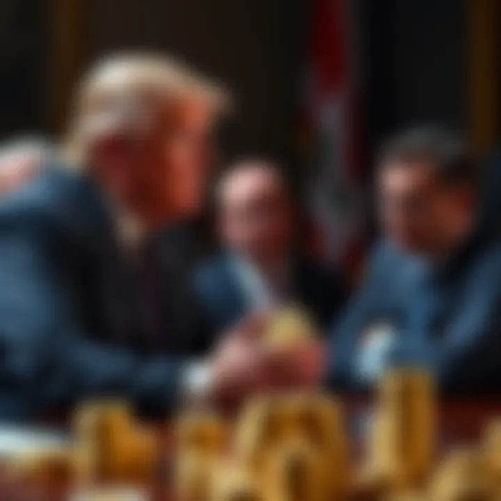 President Trump expressing concerns over cryptocurrency scheme with financial experts