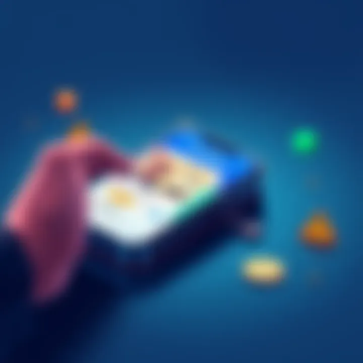 An illustration of a phone displaying the Trump Mobile app alongside the Coinbase Wallet interface, with warning signs indicating potential scam issues.