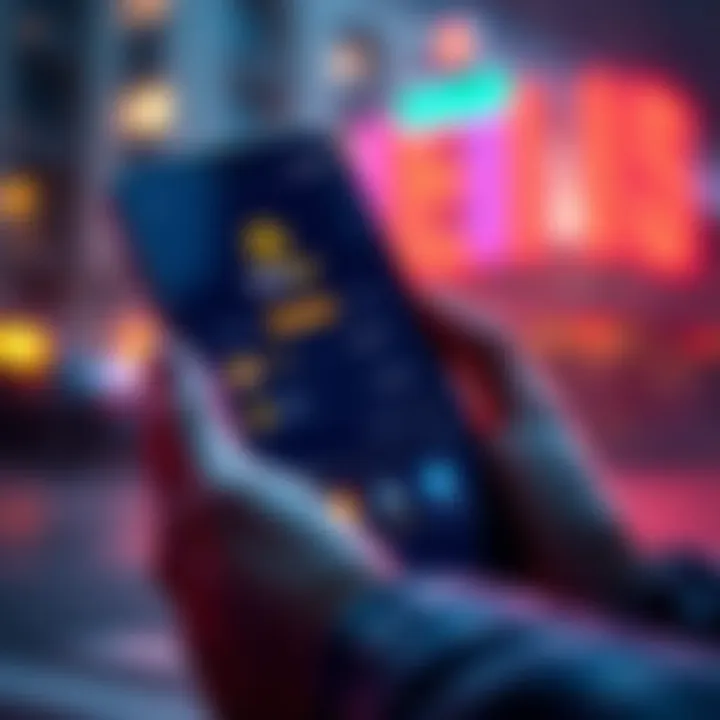 A smartphone displaying Trust Wallet app interface with crypto assets like ETH and USDC