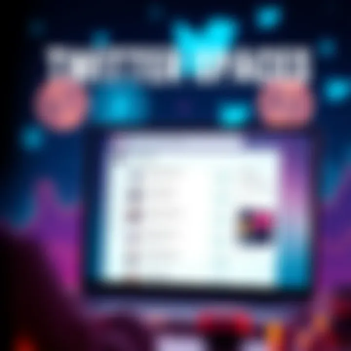 A graphic showing a Twitter Spaces interface with users discussing cryptocurrency topics. The background features crypto symbols and a declining engagement graph.