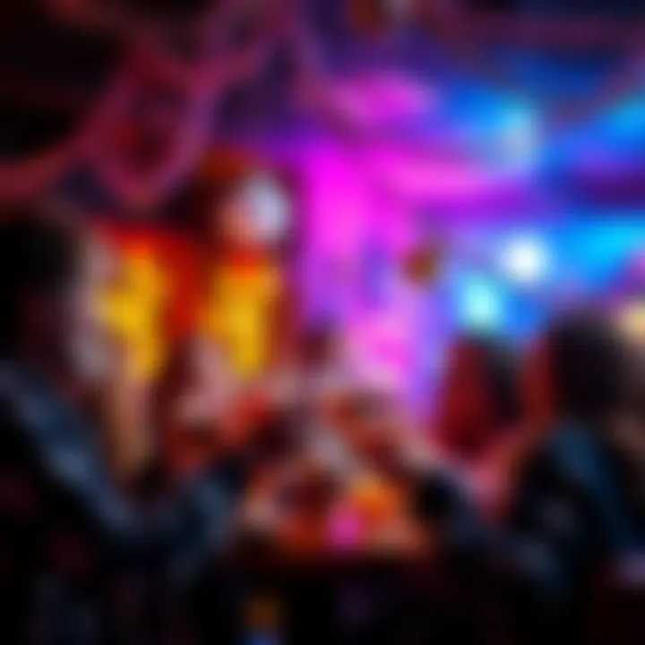 Group of enthusiasts celebrating UPtober with festive decorations and drinks