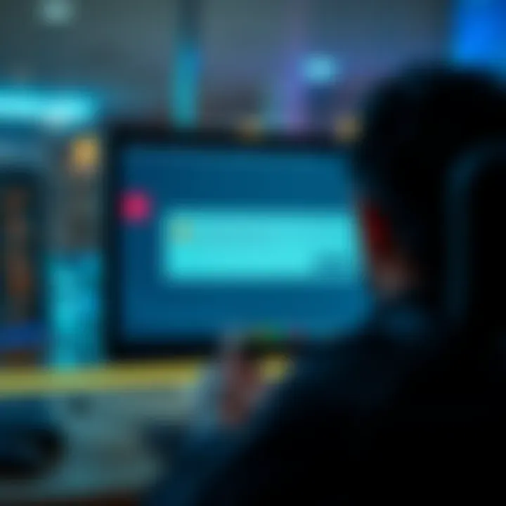 A person looking at a computer screen showing a USDT transfer error message with incompatible assets