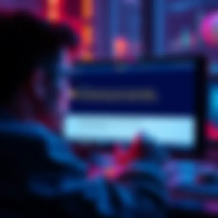 A worried user looking at a computer screen displaying an error message while attempting to sell assets on a platform