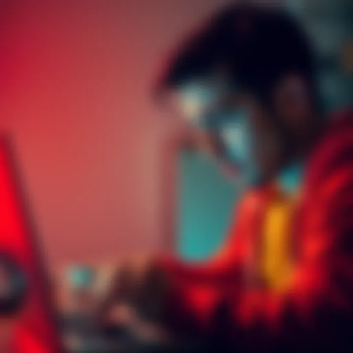 A person looking frustrated while checking their cryptocurrency wallet on a laptop, showing an error message.