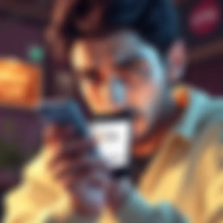 A person looking at their phone with a puzzled expression, showing a digital wallet screen with a transaction notification