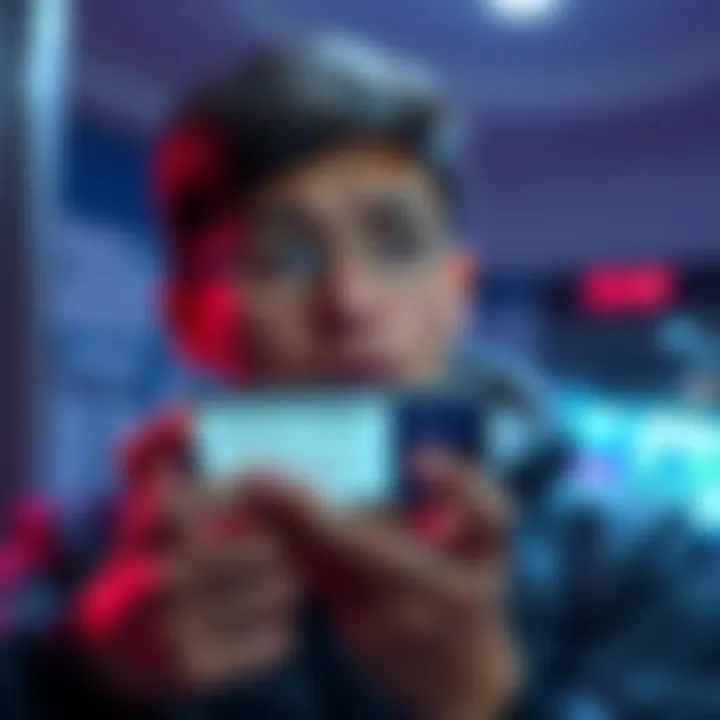 A person looking worried while holding a phone displaying a suspicious text regarding account hacking