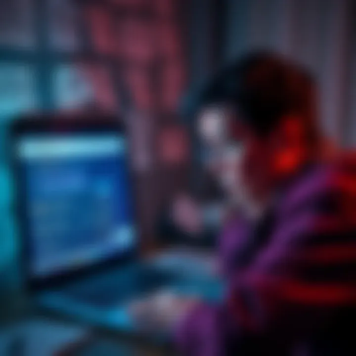 A worried individual looking at a laptop screen displaying a wallet interface, showing unauthorized Ethereum transactions. The person is surrounded by notes about security measures and crypto tips.