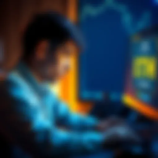 A person looking frustrated at their computer, trying to send LINK from a Ledger wallet, with a digital display showing ETH required for gas fees