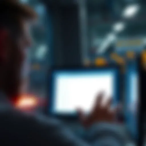 A person looking at a computer screen showing blank validator options, appearing confused.