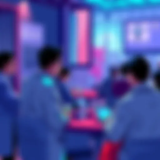 People chatting and sharing ideas about blockchain technology and real-world applications at the Vechain Daily Discussion event