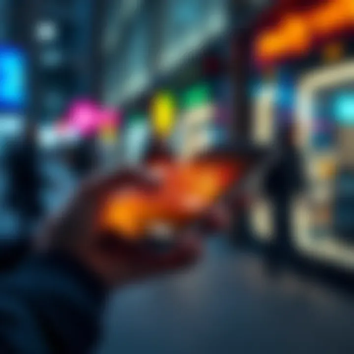 A user making a payment over 50 euros using a virtual card on their phone