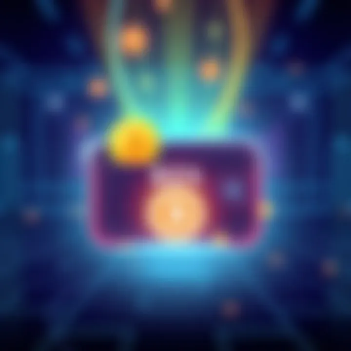 An illustration showing a digital wallet stuck at 85% syncing progress with a loading icon