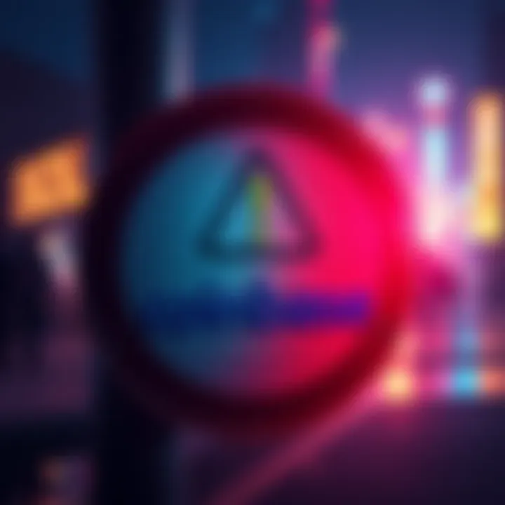 Graphic warning sign alerting users not to send SOL to Coinbase due to unresolved issues with funds