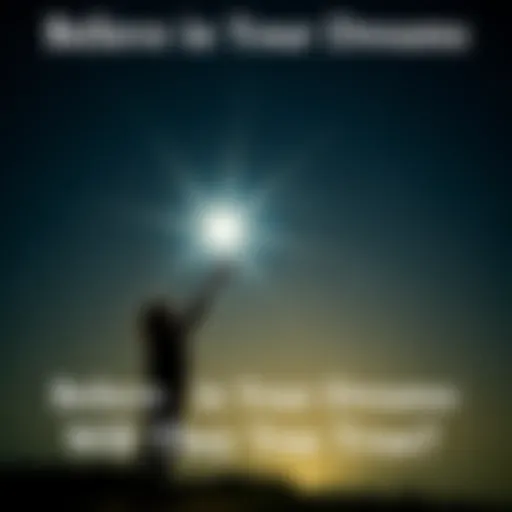 A person standing under a night sky, gazing up at a bright star while making a wish. The scene conveys hope and dreams.