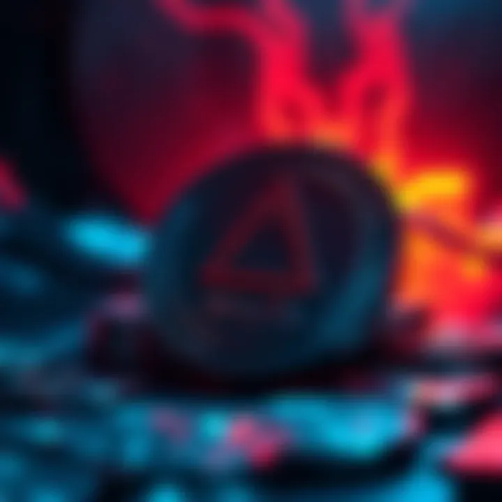 Graphic showing locked tokens with warning symbol and concern from investors