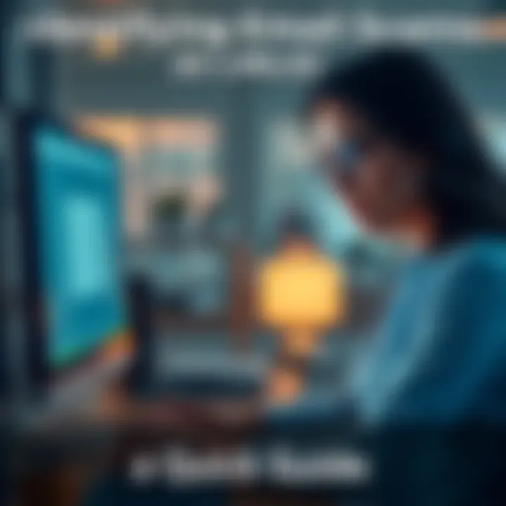 A woman looking at her computer screen, analyzing a suspicious email for signs of fraud.