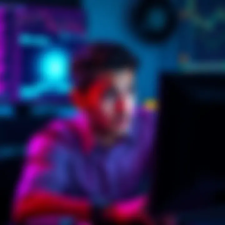 A person looks concerned while viewing account status on a computer, symbolizing anxiety over Kraken account closures