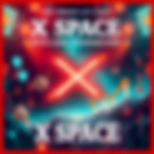 A promotional graphic for an upcoming X Space featuring Luke Youngblood, with visuals of a digital space theme and symbols representing finance and growth.