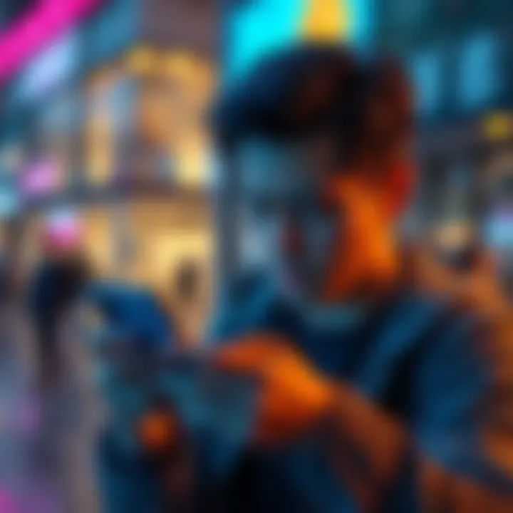 A frustrated Xiaomi user looking at their phone with a locked Revolut account screen.