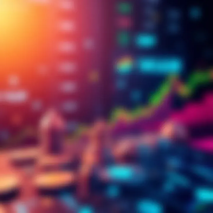 A graphic showing rising XRP price trends with cryptocurrency icons and charts