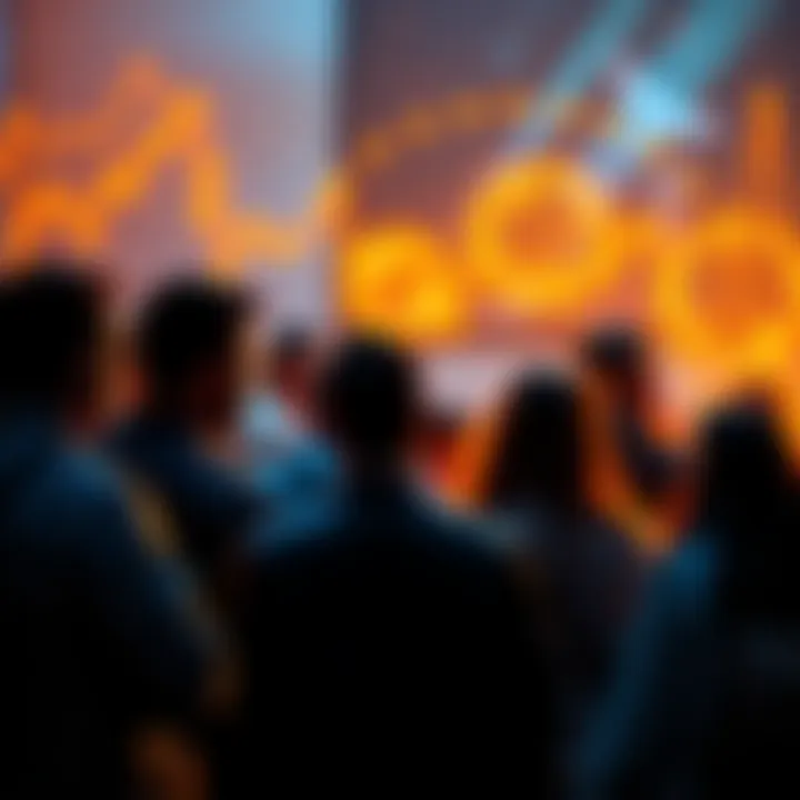 A group of people discussing and sharing thoughts about XRP price movements