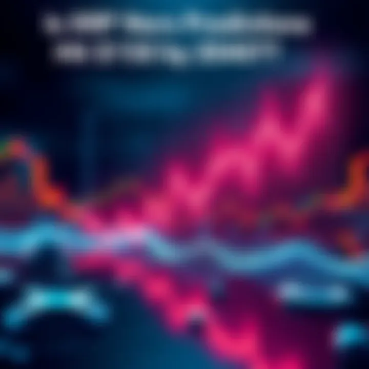 Graph showing potential growth of XRP value with a rising trend line