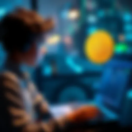 An 18-year-old looking at Bitcoin charts on a laptop, planning to save for a car