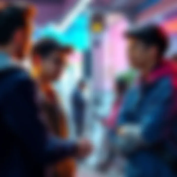 A 19-year-old worker engaging with community members about investing in XRP with a focus on how much of their income to allocate.