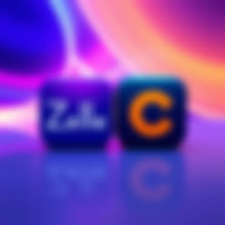 Logos of Zelle and Contigo app side by side, showcasing digital payment options.